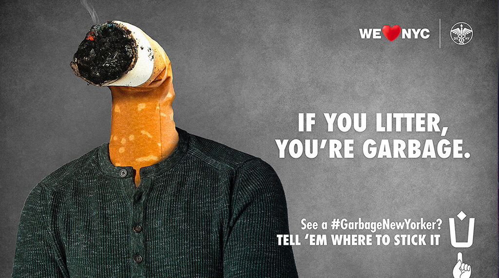 New York rolls out AntiLittering Campaign, ‘If You Litter, You’re