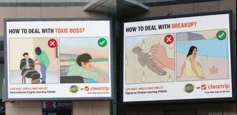 Youngun Creates Witty OOH Ads for Cleartrip’s ‘Big Billion Days’ Campaign