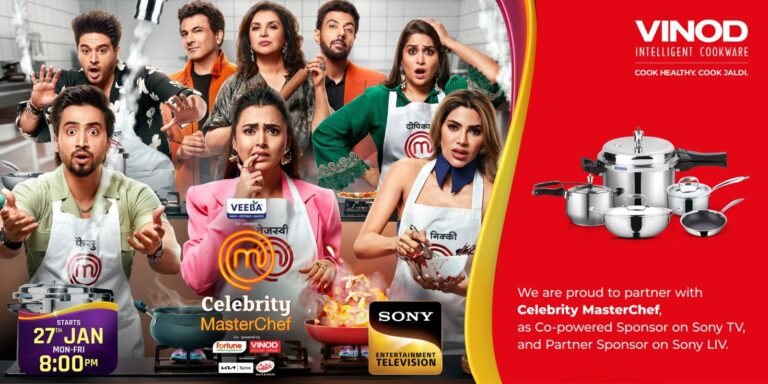Vinod Cookware Partners with Celebrity MasterChef as Co-powered Sponsor on Sony Entertainment Television and Partner on SonyLIV