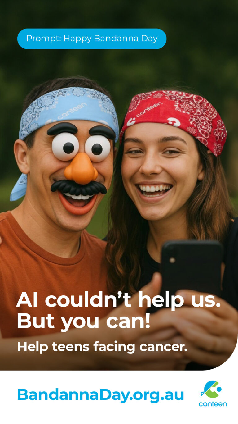 Youth Cancer Charity Canteen Launches ‘AI Fail’ Campaign to Bandanna-fy Australia
