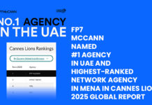 FP7McCann Named #1 Agency in UAE and Highest-Ranked Network Agency in MENA in Cannes Lions 2025 Global Report