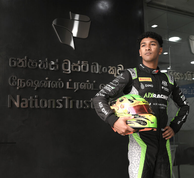 NATIONS TRUST BANK PARTNERS WITH SRI LANKA’S FIRST FIA FORMULA 3 DRIVER, YEVAN DAVID