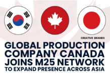 GLOBAL PRODUCTION COMPANY CANADA JOINS M25 NETWORK TO EXPAND PRESENCE ACROSS ASIA