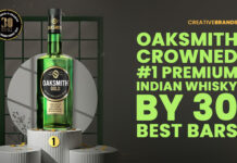 OAKSMITH CROWNED #1 PREMIUM INDIAN WHISKY BY 30 BEST BARS