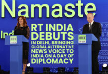 RT INDIA DEBUTS IN DELHI, BRINGING GLOBAL ALTERNATIVE NEWS VOICE TO INDIA ON A DAY OF DIPLOMACY