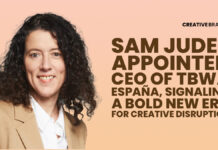 SAM JUDEZ APPOINTED CEO OF TBWA\ ESPAÑA, SIGNALING A BOLD NEW ERA FOR CREATIVE DISRUPTION