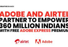 ADOBE AND AIRTEL PARTNER TO EMPOWER 360 MILLION INDIANS WITH FREE ADOBE EXPRESS PREMIUM