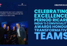 CELEBRATING EXCELLENCE: PERNOD RICARD INDIA’S CONVIVIALITY AWARDS HONOUR TRANSFORMATIVE TEAMS