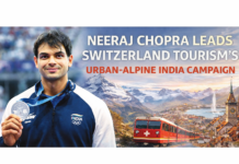 NEERAJ CHOPRA LEADS SWITZERLAND TOURISM’S URBAN-ALPINE INDIA CAMPAIGN