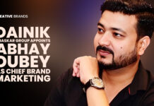 DAINIK BHASKAR GROUP APPOINTS ABHAY DUBEY AS CHIEF BRAND MARKETING