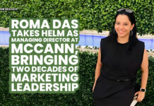 ROMA DAS TAKES HELM AS MANAGING DIRECTOR AT MCCANN, BRINGING TWO DECADES OF MARKETING LEADERSHIP