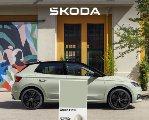 ŠKODA ITALIA AND PANTONE UNVEIL GREEN FLOW: A COLOUR THAT DEFINES CONFIDENCE